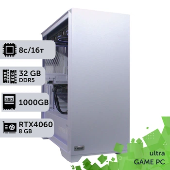 Игровой компьютер GamePC Ultra #265 Ryzen 7 7700 / 32 GB / SSD 1TB / GeForce RTX 4060 8GB сборка для киберспорта современных игр стрима