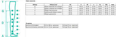 Колготки медичні 2 клас компресії бежеві, чоловічі довгі шкарпетки (Pani Teresa, 0410) (довгі, закритий, L)