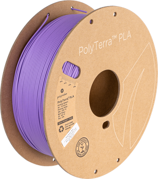 Filament Polymaker do druku 3D PolyTerra PLA 1 kg Lavender Purple (6938936708520)