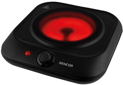 Плита настольная электрическая Sencor SCP1763BK Hi - Light черная 1 комфорка