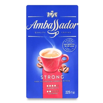 Кава мелена Ambassador Strong 225г