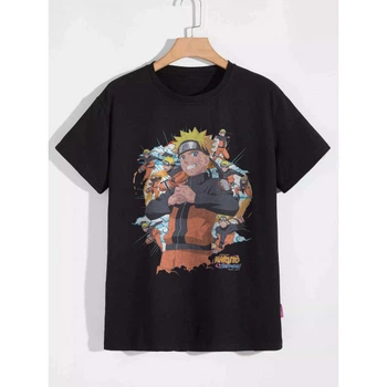 Футболка персонаж аніме Наруто "Naruto" wallpaper PG03472 goodreclama L Чорний