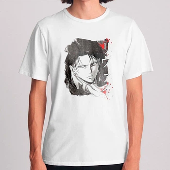 Футболка Attack on Titan Атака титанів, Levi Akkerman beautiful pencil portrait PG03674 goodreclama XS Білий