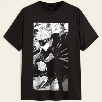 Футболка Комікс Магічна битва Jujutsu Kaisen, Satoru Gojo PG03554 goodreclama XS Чорний