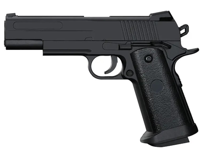 Страйкбольний Пістолет COLT Browning M1911 VIGOR V18 метал, стріляє кульками 6 мм Чорний