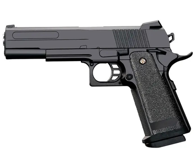 Страйкбольный Пистолет COLT Browning M1911 VIGOR V19 металл, стреляет пульками 6 мм Черный