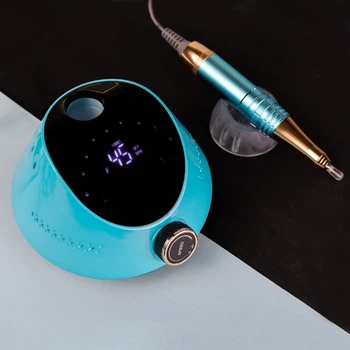 Фрезер для апаратного манікюру та педикюру з насадками Nail Drill ZS-232 65 Вт 45000об/хв машинка для нігтів, шліфування лаку зелений 406174416