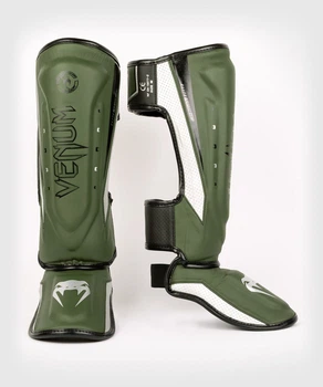 Захист гомілки Venum Elite Evo Shinguards Khaki Silver (VENUM-04261-578-L)