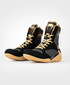 Боксерки Venum Elite Boxing Shoes Black Beige (VENUM-03681-617-6.5-39)