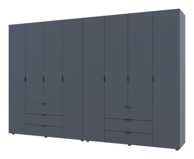 Комплект шкафов для одежды Doros Гелар (2 шт.) 310х49,5х203,4 см Графит (DRS-011122)
