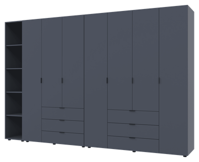 Комплект шкафов для одежды Doros Гелар (3 шт.) 309,4х49,5х203,4 см Графит (DRS-011163)
