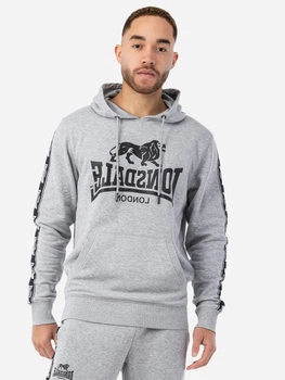 Худи мужское Lonsdale Scousburgh 117553-1538 S Светло-серое (4255581526982)
