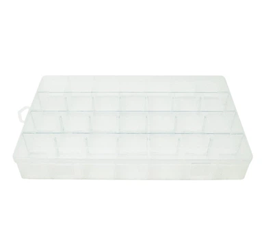 Пластиковый ящик для деталей Voltronic Box 345x50x220мм, 28 отделений