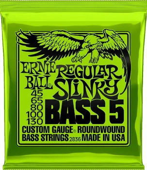 Струны Ernie Ball 2836 5-String Bass 45-130 Regular Slinky