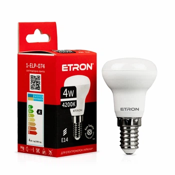 Світлодіодна LED лампа ETRON 4W R39 4200K 220V E14 денне світло