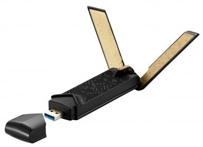 Бездротовий адаптер Asus USB-AX56W/O cradle (AX1800, WiFI 6, USB 3.2, MU-MIMO, OFDMA, 4T4R, WPA3, зовнішня USB
