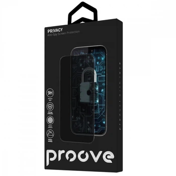 Защитное стекло Proove Privacy iPhone 13/13 Pro/14/16e/17e black (PGPPRI140001)