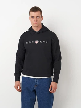 Худі чоловіче GANT Printed Graphic Hoodie 2003244-5 S Чорне (7325707469800)