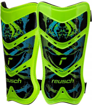 Футбольні щитки Reusch Shinguard Attrakt Lite 5377045 5551 L Зелено-чорні (4060485407066)