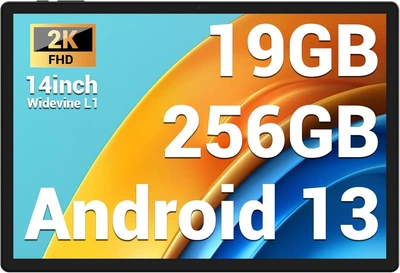 Планшет 14" Full HD FASTWD X609 8+11/256Gb 8 ядер Android 13 11580 mAh Серый