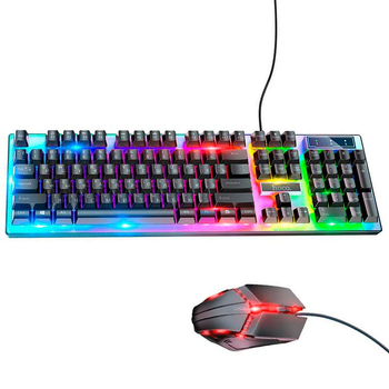 Набор ігровий Hoco Клавіатура та миша для ПК PS4 RGB Luminous Black (GM18)