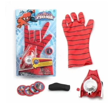 Дитячий ігровий набір Рукавичка Spider Man з дискометом (4 диски) червоний