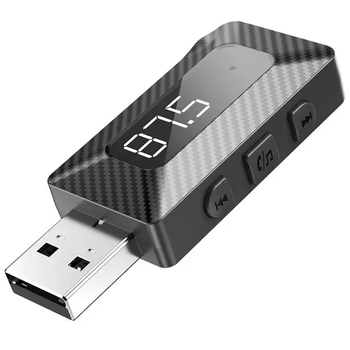Автомобильный Bluetooth ресивер XO BCC16 |BT5.3/TF/FM| Черный