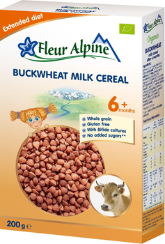 Молочна органічна каша Fleur Alpine "BUCKWHEAT" (ГРЕЧАНА) 200 г (4779050670209)