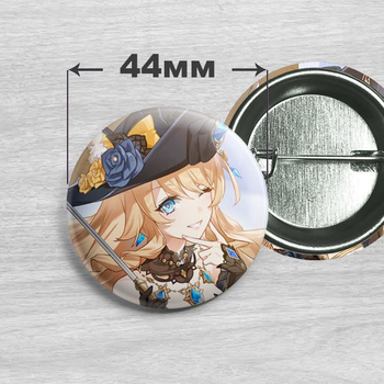 Значок Навія з гри Genshin Impact / Геншин Імпакт 44мм №16