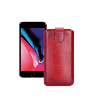 Витяжка з екошкіри для телефону Apple iPhone 8 Plus Червоний