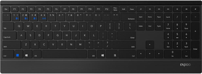 Беспроводная клавиатура RAPOO E9500M Алюминиевый корпус Black (UKR) Factory Recertified g1