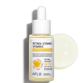 Ампульная сыворотка с ретинолом и витаминами С и Е APLB Retinol Vitamin C Vitamin E Ampoule Serum 40 мл.