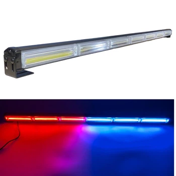 Автомобильный Led ДХО стробоскоп сине красного цвета 12-24 вольта 88 см