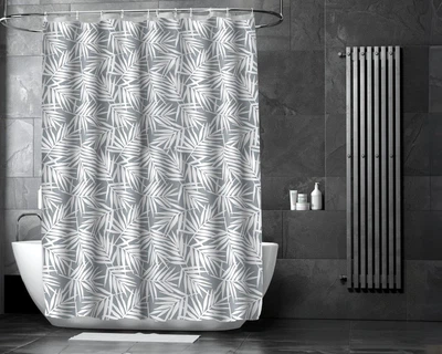Штора для ванної кімнати PALM з кільцями 12 шт 180x180 PEVA