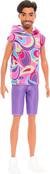 Lalka Barbie Fashionistas Ken stylowy koszulka lata 80 (0194735176717)