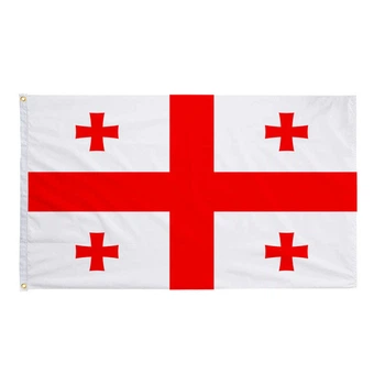 Флаг Грузии 150х90 см. Грузинский флаг полиэстер RESTEQ. Georgia flag 4912594