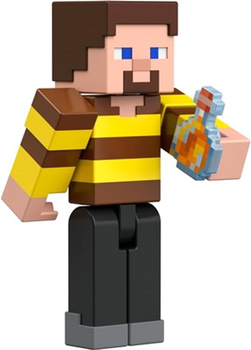 Figurka podstawowa Minecraft Build-A-Portal Steve Striped Shirt (0194735031870)