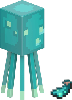 Figurka podstawowa Minecraft Build-A-Portal Glow Squid (0194735111176)