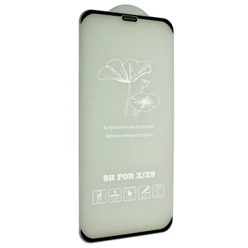 Защитное стекло FlowerStand с сеткой от пыли для Apple iPhone XS/ iPhone X Black/ iPhone 11 Pro