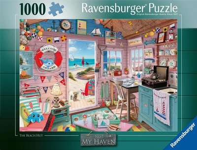 Пазл Ravensburger Пляжний будиночок 70 x 50 см 1000 деталей (4005555000327)