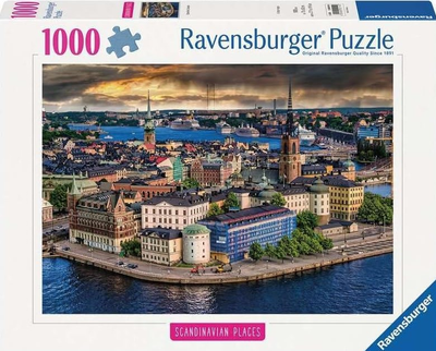 Пазл Ravensburger Вид на скандинавське місто 70 х 50 см 1000 деталей (4005555001140)