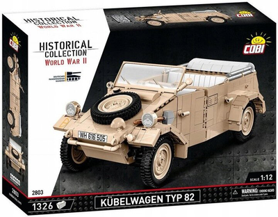 Klocki Cobi Historical Collection Kübelwagen Personenkraftwagen Typ 82 1326 elementów (5902251028039)