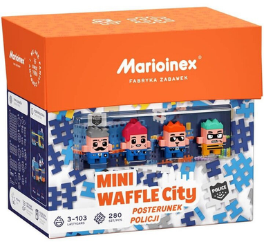 Конструктор Marioinex Mini Waffle City Поліцейська дільниця 280 елементів (5903033905852)