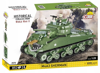 Klocki Historical Collection World War II M4A3 838 elementów (5902251025700)