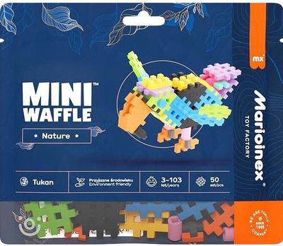 Klocki Marioinex Mini Waffle Nature tukan 50 elementów (5903033906118)