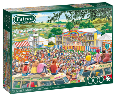 Puzzle Jumbo Falcon Victor McLindon Letni festiwal muzyczny 68 x 48 cm 1000 elementów (8710126113042)