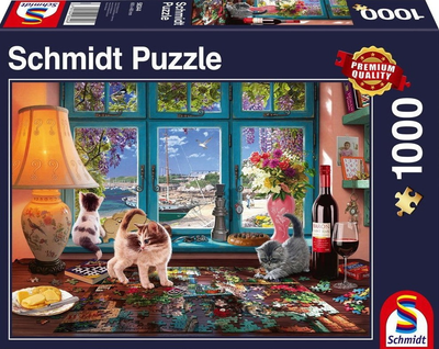 Puzzle Schmidt PQ Stół do układania puzzli 69.3 x 49.3 cm 1000 elementów (4001504583446)