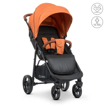 Детская прогулочная коляска-книжка ME 1024 X4 Orange Lines Оранжевая
