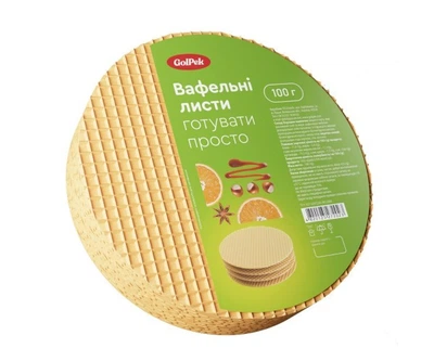 Вафельні листи білі ТМ Golpek 100 g
