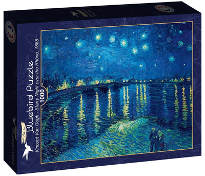 Puzzle Bluebird Vincent Van Gogh Gwiaździsta noc nad Ronem 69 x 48 cm 1000 elementów (3663384602047)